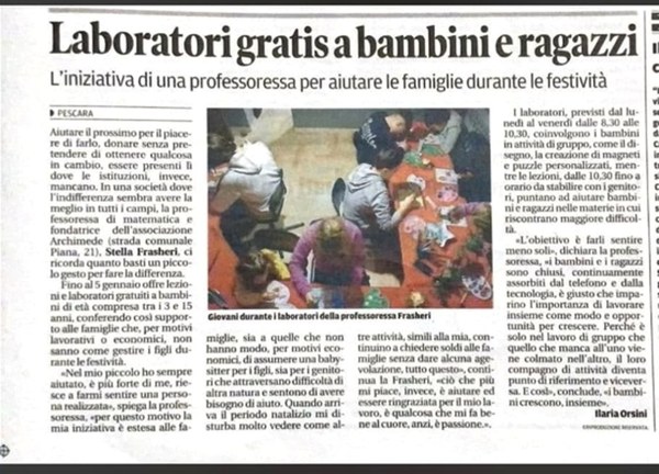 Locandina o articolo dal curriculum Archimede